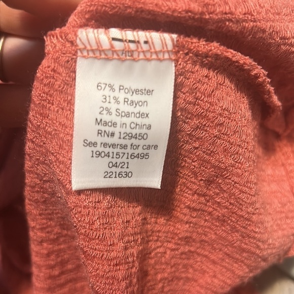 LC Lauren Conard Peach Striped Dress Tie 3X - Picture 7 of 7